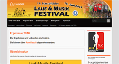 Desktop Screenshot of lauf-musik-festival.de